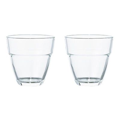 Hario HSG-1624 Set of 2 Glass Cups,, 260 ml - Hario