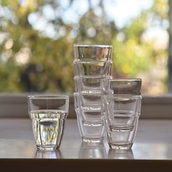 Hario HSG-1624 Set of 2 Glass Cups,, 260 ml - 2