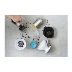 Hario OSM-270-BG-BL Miolove Paslanmaz Çelik Mug Bardak, 270 ml, Mavi - Hario (1)