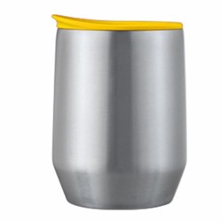 Hario OSM-270-YEL كوب ميولوف كوب من الفولاذ المقاوم للصدأ، 270 مل، أصفر - Hario