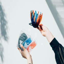 Hario RIB-6-TBU Suiren Набор ребер из 6 предметов, синий - 4