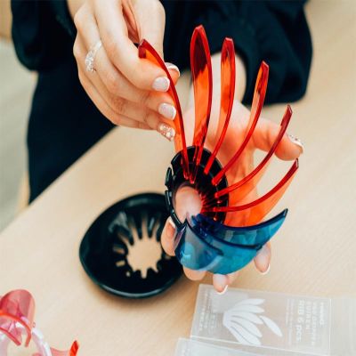 Hario RIB-6-TBU Suiren 6’lı Rib Seti, Mavi - Hario