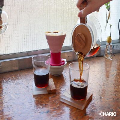 Hario SSDC-02-BEP V60 Immersion Seramik Dripper Switch, Pembe - 3