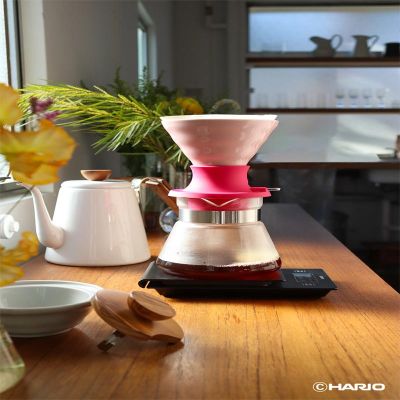 Hario SSDC-02-BEP V60 Immersion Seramik Dripper Switch, Pembe - 6