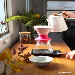 Hario SSDC-02-BEP V60 Immersion Seramik Dripper Switch, Pembe - 4