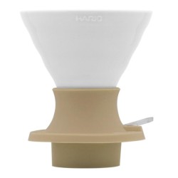Hario SSDC-02-JAW V60 مفتاح تنقيط سيراميك الغاطس Hario V60، بياز - 1