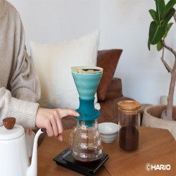 Hario SSDC-02-TRT V60 مفتاح تنقيط سيراميك الغاطس Hario ، تركواز - 6