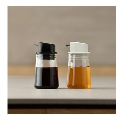 Hario SYO-100-B One Push Soya Sauce Bottle, 80 ml, Black - Hario