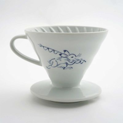 Hario T-VDC-02-W-CG Tachikichi V60 02 Dripper, Cho-ju-giga - 2