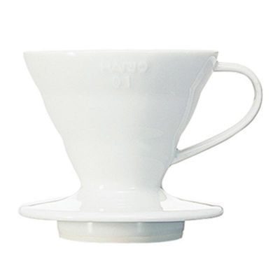 Hario VDC-01W V60 01 Seramik Dripper, Beyaz - 1