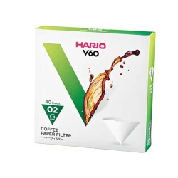 Hario VCF-02-40W V60 02 Dripper Filtresi, 40 Adet - Hario