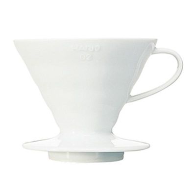 Hario VD-02W V60 02 Plastik Dripper, Beyaz - 1