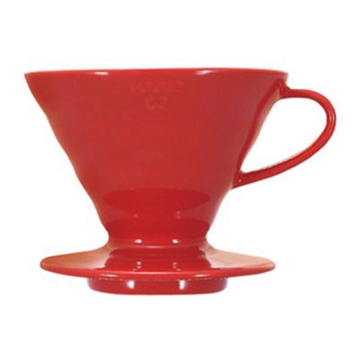 Hario VDC-02R V60 02 Seramik Dripper, Kırmızı - 1