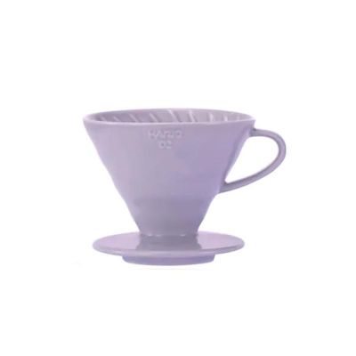 Hario VDC-02-PUH V60 02 Seramik Dripper, Açık Mor - 1