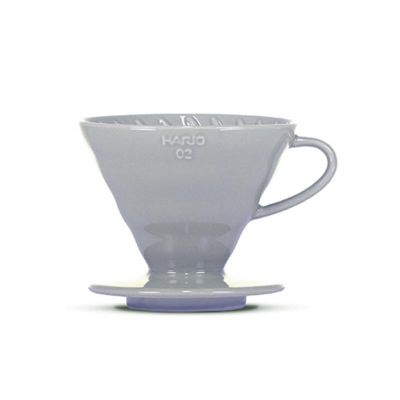 Hario VDC-02-GR V60 02 Seramik Dripper, Gri - 1