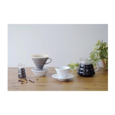 Hario VDC-02-GR V60 02 Seramik Dripper, Gri - 2