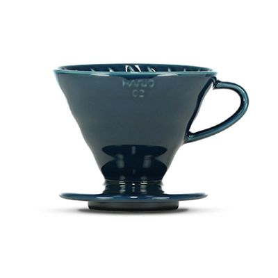 Hario VDC-02-IBU V60 02 Seramik Dripper, Indigo Mavi - 1
