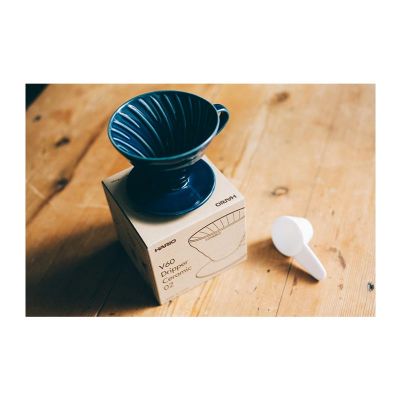 Hario VDC-02-IBU V60 02 Seramik Dripper, Indigo Mavi - 2
