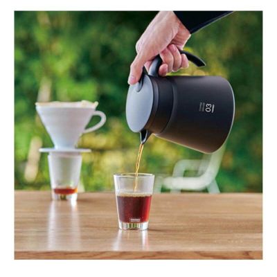 Hario VHS-80B V60 03 Yalıtımlı Paslanmaz Servis Sürahisi, 800 ml, Siyah - 2