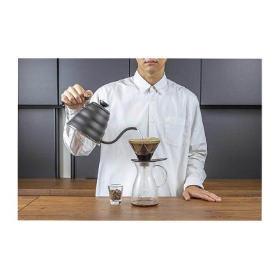 Hario VDMU-02-TB V60 Mugen Plastik Dripper, Siyah - 4