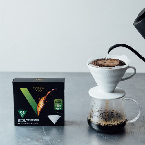 Hario VCF-02-50MT V60 02 Meteor Dripper Filtresi, 50 Adet - 4