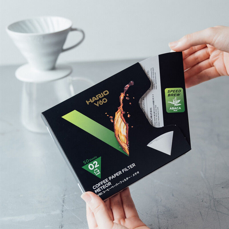 Hario VCF-02-50MT V60 02 Meteor Dripper Filtresi, 50 Adet - Hario
