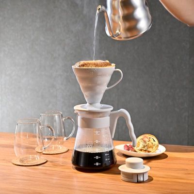 Hario VCSD-02-PGR V60 Kahve Demleme Seti, Açık Gri - 2