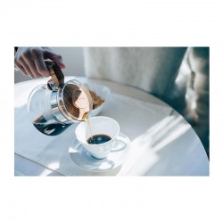 Hario VCWN-60-OV V60 02 إبريق قهوة بغطاء خشبي، 600 مل - 4