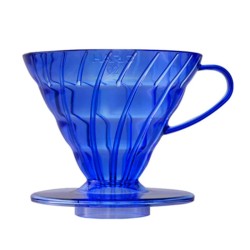 Hario VD-02-TCB-A Juicee V60 02 Dripper, Mavi - Hario