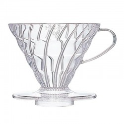 Hario VD-02T V60 02 Plastic Dripper, Clear - Hario