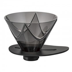 Hario VDMU-02-TB V60 Mugen Plastic Dripper, Siyah - Hario