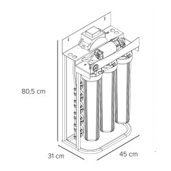 Health 4 Lives Water Purifier, Pump, 400 L per hour Treatment Capacity - Health 4 Lives (1)