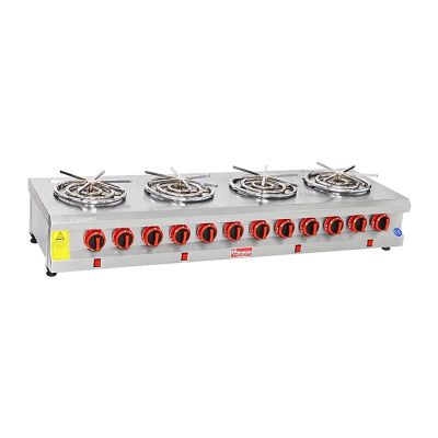 Himaksan HMK-AMKNFOG 4 Set Üstü 4 Gözlü Motorlu Künefe Ocağı, Doğalgazlı - 1