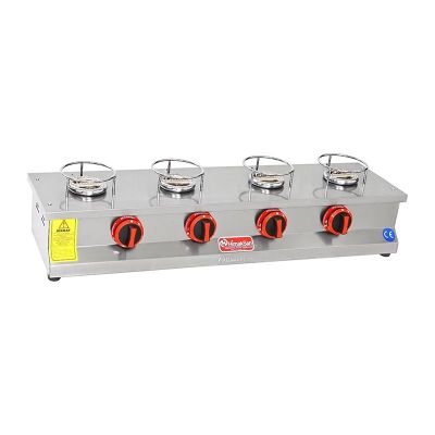 Himaksan HMK-KNFOG 4 Set Üstü 4 Gözlü Künefe Ocağı, Doğalgazlı - 1