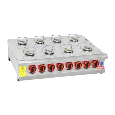Himaksan HMK-KNFOG 8 CE Set Üstü 8 Gözlü Künefe Ocağı, LPG - 1