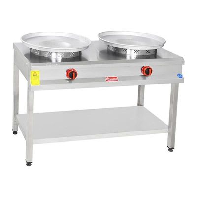 Himaksan HMK-TBTNOG 2 CE Taban Raflı Tantuni Ocağı, LPG - 1