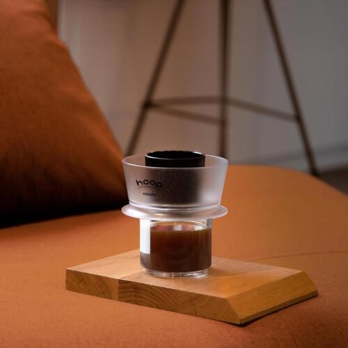 Hoop Coffee Brewer Manual Coffee Brewing Equipment, Black - 10
