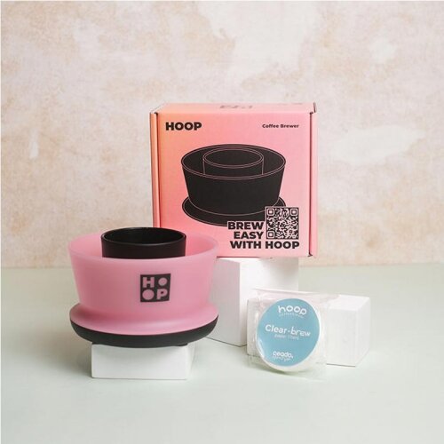 Hoop Coffee Brewer Manual Coffee Brewing Equipment, Pink Royal - 3