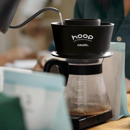 Hoop Coffee Brewer Manual Coffee Brewing Equipment, Pink Royal - 9