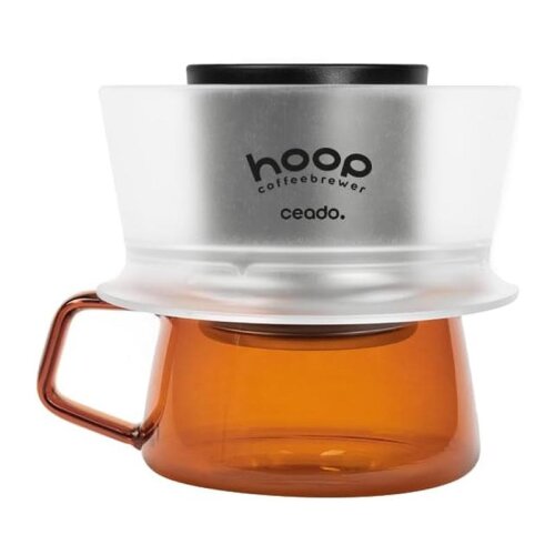 Hoop Coffee Brewer Manual Coffee Brewing Equipment, White-clear - 7
