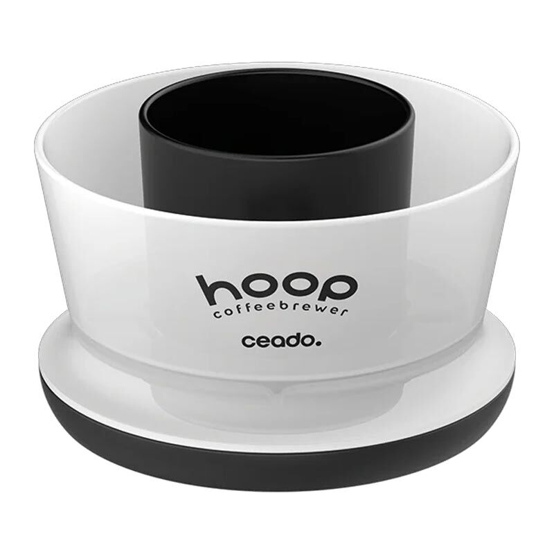 Hoop Coffee Brewer Manuel Kahve Demleme Ekipmanı, Beyaz-Şeffaf - Hoop