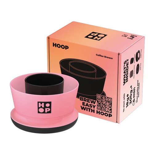Hoop Coffee Brewer Manuel Kahve Demleme Ekipmanı, Pink Royal - 2