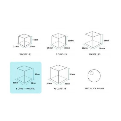 Hoshizaki IM-45NE-HC ماكينة تصنيع مكعبات الثلج المكعبات ذات القادوس، سعة 46 كجم/يوميًا - Hoshizaki