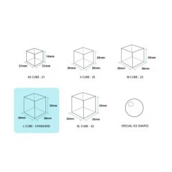 Hoshizaki IM-65NE-HC ماكينة تصنيع مكعبات الثلج المكعبات ذات القادوس، سعة 62 كجم/اليوم - 4