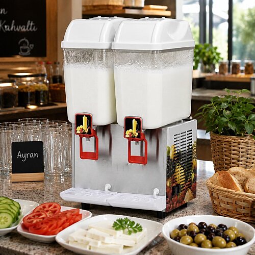 Hosk Пахтальный аппарат, двойной, пахта+пахта, 2х20 л, Inox - 2