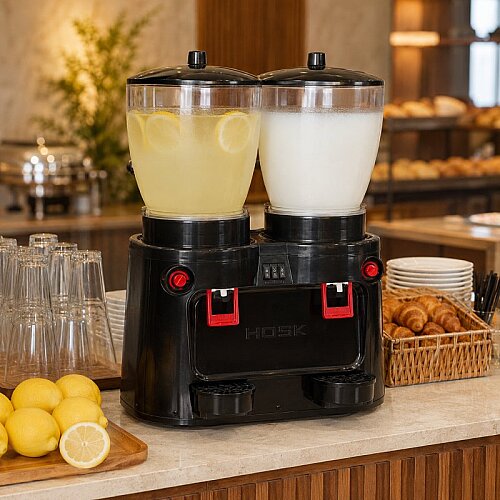 Hosk Elite Buttermilk and Lemonade Machine 2x20 lt, Black - 3