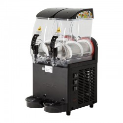 Hosk Ice Slush Granita with Snow Ice, Illuminated Lid, 2x12 L, Black - Hosk