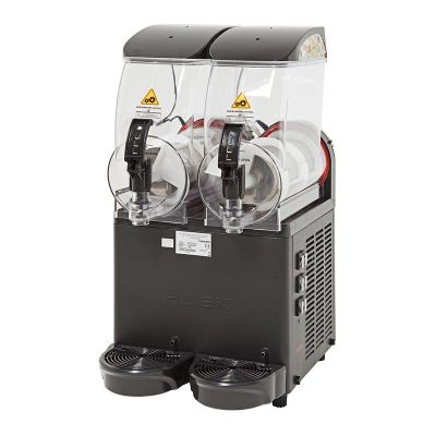 Hosk Ice Slush Granita with Snow Ice, Illuminated Lid, 2x12 L, Black - Hosk