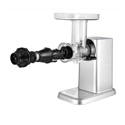 Hurom Gi Chef Slow Juicer Katı Meyve Sıkacağı, Metalik Gri - Hurom