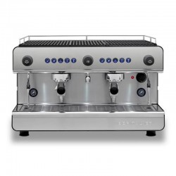 Iberital IB7 Tall Cup Espresso Coffee Machine, 2 Groups, Black - Iberital